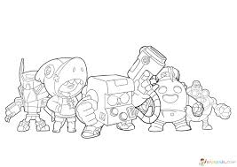 Wydrukuj i pokoloruj leon, gale. Kolorowanki Brawl Stars 110 Darmowych Kolorowanek Do Wydruku