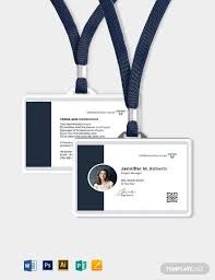 Simple Employee Id Card Template Word Psd Indesign Apple Pages Publisher Illustrator Employee Id Card Id Card Template Business Card Template Design