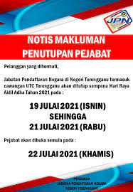 Jabatan pendaftaran negara mini utc sungai petani, kedah no. Jpn Terengganu Jpnmkterengganu Twitter