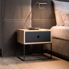 A beautiful white bedside cabinet is the ideal way to add a quick style to your bedroom scheme. Contemporary Bedside Table Arsen Take Me Home Oak Mdf Wood Veneer