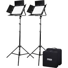 Fovitec 1200xb Bi Color Led Panel 2 Light Kit With Dmx Spk11 086