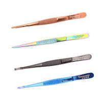 Thumb Dressing Forceps Color Coated Serrated