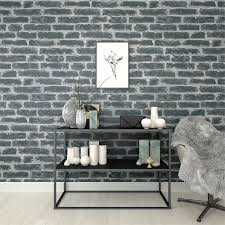 Superfresco Easy 52cm X 10m Industry Noir Wallpaper Brick Wallpaper Brick Effect Wallpaper Grey Wallpaper