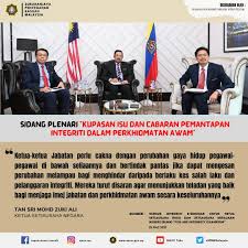 Integriti organisasiintegriti organisasi ……tercermin dalam perumusantercermin dalam perumusan dan perlaksanaan kod etika,dan perlaksanaan kod. Facebook