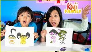 Free printable ryan's world coloring pages. Ryan Coloring And 3 Marker Challenge With Mommy Youtube