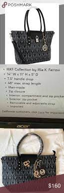 Mia K Farrow Black Konya M Signature Tote Nwt Nice Tote Chanel Deauville Tote Bag Tote Bag