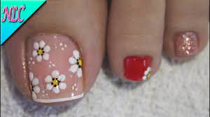 Decoracion de uñas facil y rapido desde casa 2019 2020 image size = 768x443 file type = jpg source image @ decoratefacil.com download image. Diseno De Unas Para Pies Flores Con Frances Muy Facil Flowers Nail Art French Nail Art Nlc Unas Manos Y Pies Unas Pies Decoracion Arte De Unas De Pies