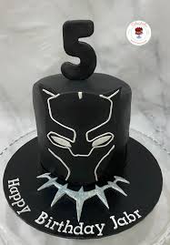 Custom made black panther birthday cake. Cakeaholic Black Panther Themed Cake For Jabr S 5th Facebook