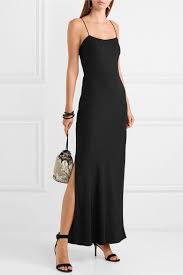 Noir Robe Longue Dos Ouvert En Crepe Jason Wu Black Tie Attire Simple Black Maxi Dress Maxi Dress