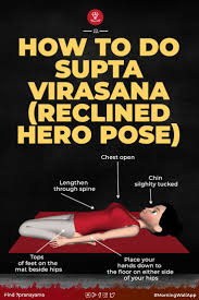 How To Do Supta Virasana Reclined Hero Pose Learn Yoga Poses Yoga Poses Advanced Yoga Moves
