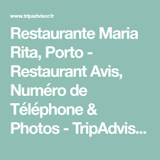 Restaurante Maria Rita Porto Restaurant Avis Numero De Telephone Photos Tripadvisor Innsbruck Porto Restaurant