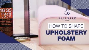 Melamine foam sponge is flexible and open end foam made from melamine resin which is a thermostat polymer. How To Shape Upholstery Foam Youtube