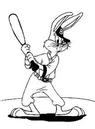 He is one of the most popular cartoon characters in the world. Looney Tunes Coloring Page Bugs Bunny Baseball All Kids Network