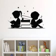 Check spelling or type a new query. Boy Girl Read Books Wall Sticker Stars Moon Wall Art Murals Library Reading Corner Wall Decor Children Room Nursery Decoration Wall Stickers Aliexpress