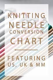There is much confusion over knitting needle sizes, especially when using old patterns that reference older us or uk needle sizes, or when trying to convert between us and metric needles, or use older needles with newer patterns (although a needle gauge is recommended for this purpose). Knitting Needle Sizes A Handy Conversion Chart Hands Occupied