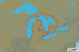 c map max n l lake huron georgian bay b g sailing usa