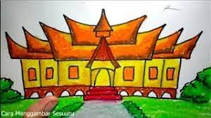 Rumah bolon sendiri memiliki beragam jenis dengan gaya arsitektur khas yang disesuaikan dengan rumah hunian orang batak. Cara Menggambar Rumah Adat Gadang Minangkabau Sumatera Youtube
