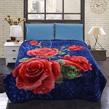 Thick 2ply thickness, highest 8lbs. Jml Heavy Duty Korean Mink Blanket 720gsm Embossed Milky Soft Thick Plush Fleece Blanket For Autumn Winter King Blue Flo Blanket Bedding Sets Bedroom Decor