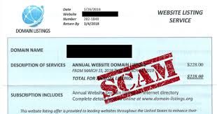 The Domain Listings Letter Is A Scam Tessa Watkins Llc