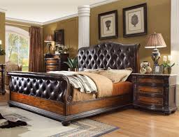 Andalusia 4 Pc Cherry Sleigh Bedroom Set Sleigh Bedroom Set Feature Wall Bedroom Bedroom Set