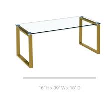 All shapes and styles of glass coffee tables at discount prices, most with free shipping. Gyna Coffee Table Large Glass Top With Shiny Gold Legs Walmart Canada