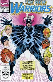 Black Bolt Vs Thanos Comic Gcd Cover The New Warriors 6 Mark Bagley New Warriors Comic Books Art