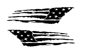 Distressed Black American Flag Decal Distressed Tattered Usa America Flag Decal Set Of 2 Medium Custom Vinyl Stickers American Flag Decal Flag Decal Custom Vinyl Decal