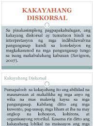 Konstekstong interpersonal usapan ng magkaibigan. Kakayahang Diskorsal
