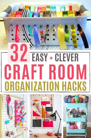 Use the wall space to organize. 30 Clever Ways To Organize Your Craft Supplies Feeling Nifty