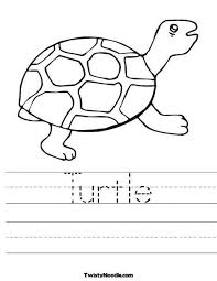 Turtle Worksheet Kindergarten Worksheets Preschool Alphabet Fun Kindergarten