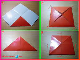 Lipat salah satu tutup bagian bawah ke tengah. Cara Membuat Origami Kotak Bersayap Aneka Bentuk Origami