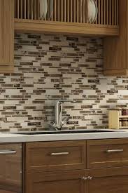 Mto0010 Linear Earth Tone Beige Brown Glazed Emperador Marble Ceramic Mosaic Tile Trendy Kitchen Backsplash Glass Mosaic Backsplash Kitchen Backsplash With Dark Cabinets