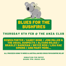 Blues For The Bushfires The Anza Club