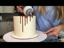Create A Stunning Golden Drizzle Cake Youtube Chocolate Drip Cake Tutorial Chocolate Drip Cake Birthday Drip Cake Recipes