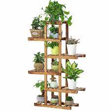 Wood Plant Stand Indoor Outdoor Multi Layer Flower Pots Shelf Plants Holder Walmart Com Plant Stand Indoor Wooden Plant Stands Wood Plant Stand