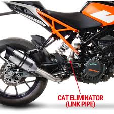 ️ the duke attitude starts here. Cat Eliminator Link Pipe For Ktm Duke 125 2017 2020 Leovince
