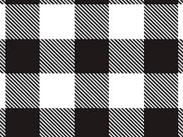 Christmas corner border banner of ornaments, branches and red and black checked buffalo plaid ribbon, above view on a white wood b. Buffalo Plaid Black Tissue Paper 20x30 Bulk 240 Sheet Pack Nashville Wraps