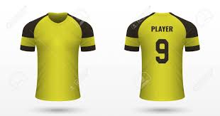 Personalise with official shirt printing. Realistic Soccer Shirt Dortmund Jersey Template For Football Royalty Free Cliparts Vectors And Stock Illustration Image 124210806