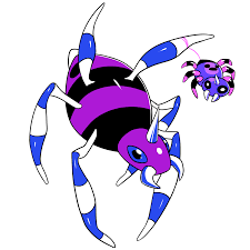 EviArt — Day 14, favorite poison type; Spinarak and Ariados...