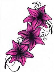 Lily Tattoo Drawing Colour By Missperple On Deviantart Lily Tattoo Design Purple Flower Tattoos Lily Tattoo