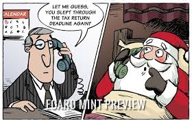 Santa S Tax Return Funny Corporate Xmas E Card From Ecard Mint The Perfect Holiday E Greeting For Your Favourite Acc Taxes Humor Accounting Jokes Tax Return