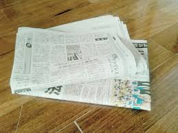簡単20秒 新聞紙でゴミ箱の内袋を作ろう もうレジ袋には戻れない 片付けブログ ずぼらイズ 子育て中のずぼら主婦による汚部屋お片付けの記録 新聞紙 汚部屋 ゴミ箱 作り方