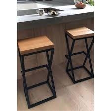 Wood and black iron bar stools. Brown And Black Iron Wood Bar Stool Sourabh Enterprises Id 21351593062