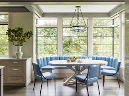 Round dining tables bench seating. 25 Charming Banquette Seating Ideas Gorgeous Kitchen Banquette Photos