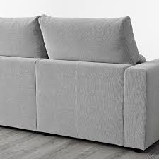 You can place the chaise longue section to the left or right of the sofa, and switch whenever you like.you can store for example bedlinen in the storage space in the corner section.readily converts into a bed.you can really loosen. Eskilstuna Sofa 3 Plazas Chaiselongue Tallmyra Blanco Negro Ikea
