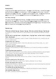 A Long Time Ago There Was A Beautiful Princess Story Time English Esl Worksheets Time Worksheets Simple Past Tense Story Time