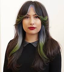 Wavy bangs in platinum blonde. What Makes Curtain Fringe No 1 Trend Now And How To Style It