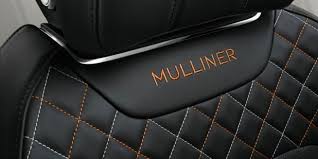 Car Seat Embroidery Of The Bentley Bentayga Mulliner Badge Bentley Motors Small Luxury Cars Luxury Suv Bentley Mulliner