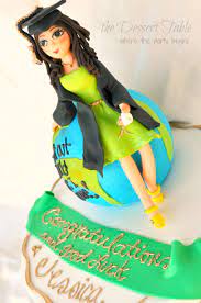 Pin By Dee Na On Decorated Cakes Fondant Figure Graduation Cakes Fondant People