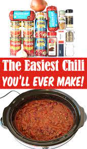 Crockpot Chili Recipe Easy Homemade Chili Easy Chili Recipe Crockpot Chili Recipe Crockpot Best Chili Recipe